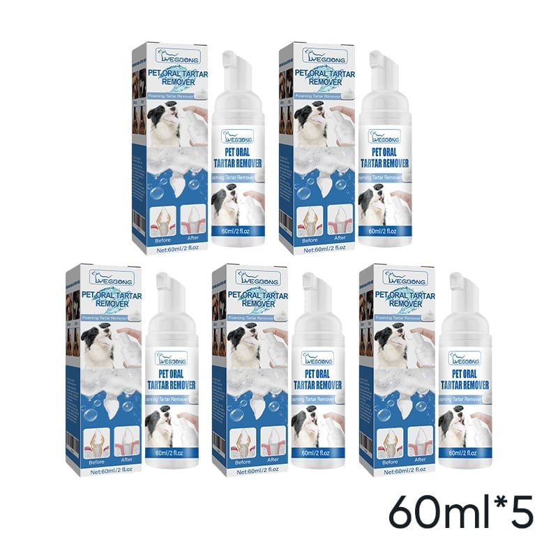Tartar Control Pet Dental Spray for Fresh Breath - 5 bottles