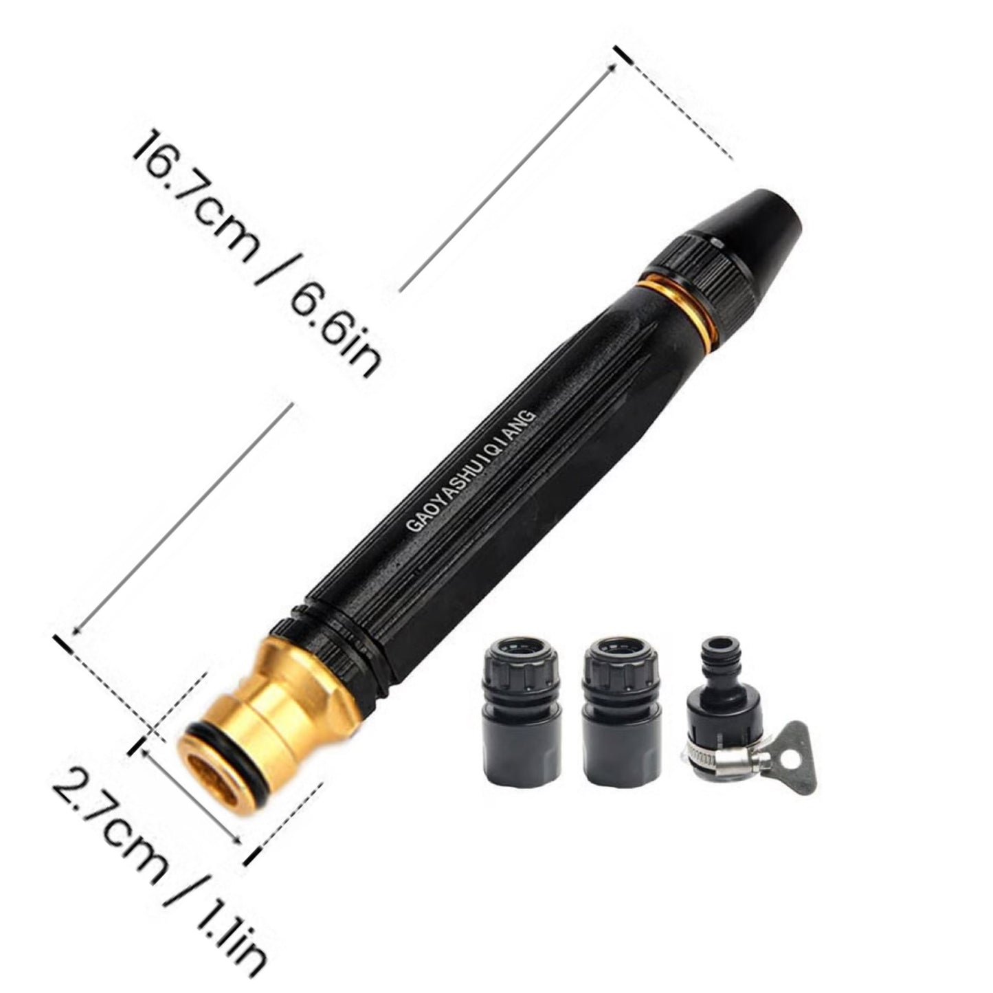 🔥Heavy Duty Adjustable Twist Hose Nozzle Jet Sweeper Nozzle - 1 set